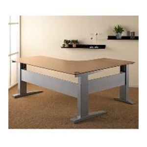 501-11 : Piétement à hauteur variable pour bureau d'angle 
