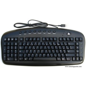 Clavier informatique ergonomique pour main gauche