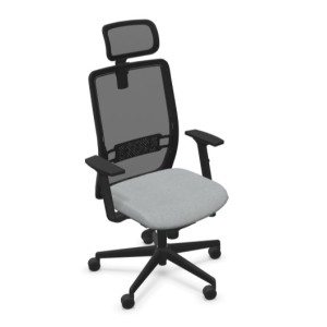 Fauteuil Volt - dossier résille noir